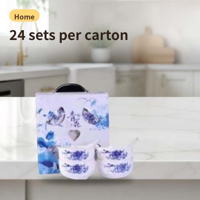Blue-and-White Porcelain 4-Piece Set – photo 2