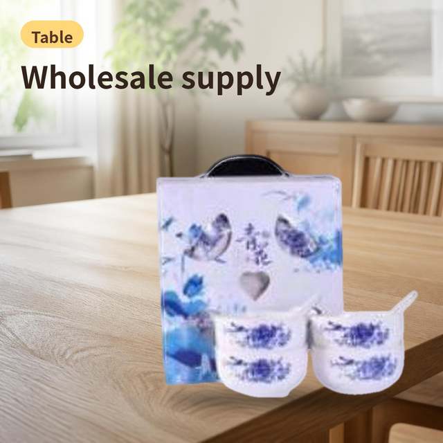 Blue-and-White Porcelain 4-Piece Set – photo 3