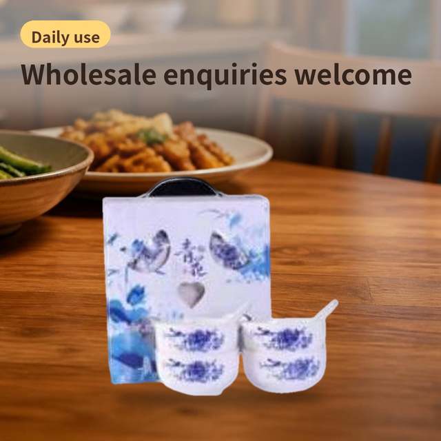 Blue-and-White Porcelain 4-Piece Set – photo 4