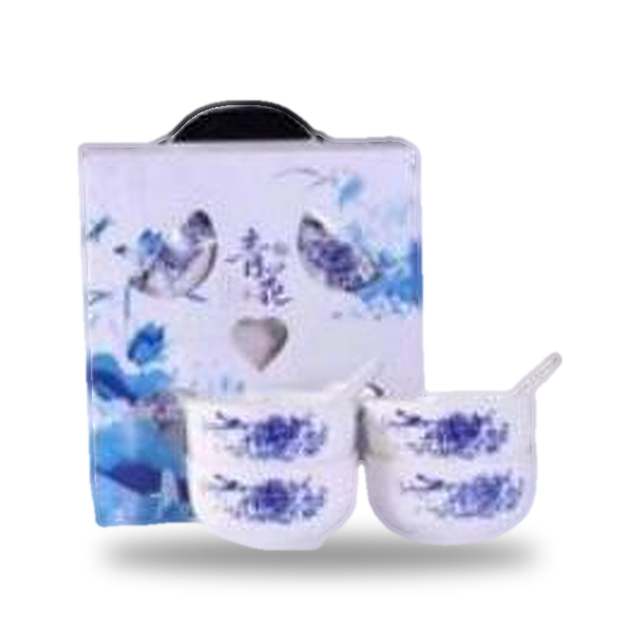 Blue-and-White Porcelain 4-Piece Set – photo 5