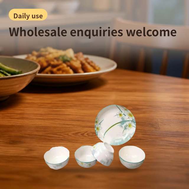 White Porcelain Tableware 7-Piece Set – photo 4