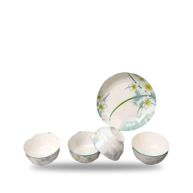 White Porcelain Tableware 7-Piece Set – photo 5
