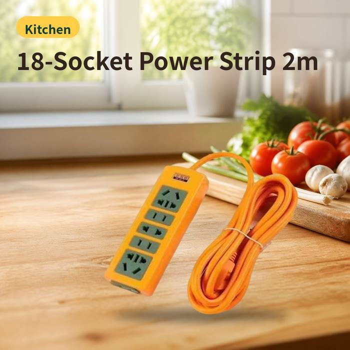 18-Socket Power Strip 2m – photo 1