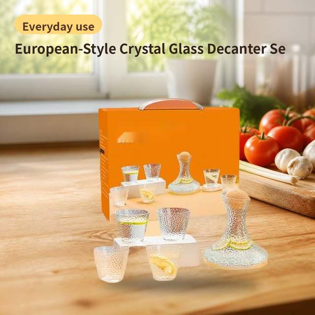 European-Style Crystal Glass Decanter Set – photo 1