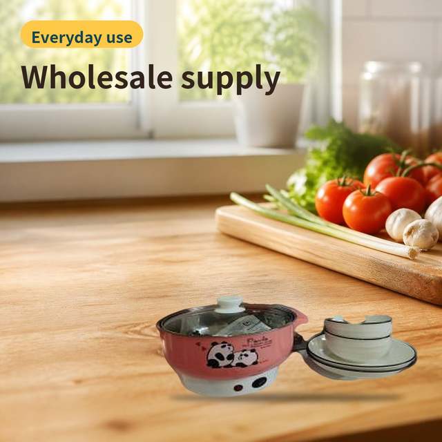 Electric Cooking Pot with 4-Piece Tableware Set – photo 3