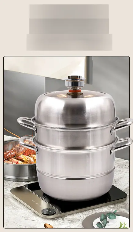 30cm 3-Tier Electric Steamer with Timer – photo 1