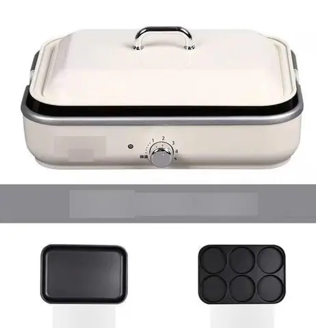 Multi-Function Cooking Pot with Grill Plates