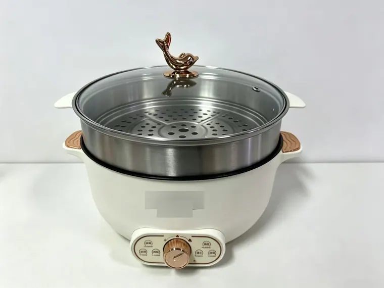 32cm Electric Cooking Pot with Steamer (2-Tier) – photo 1