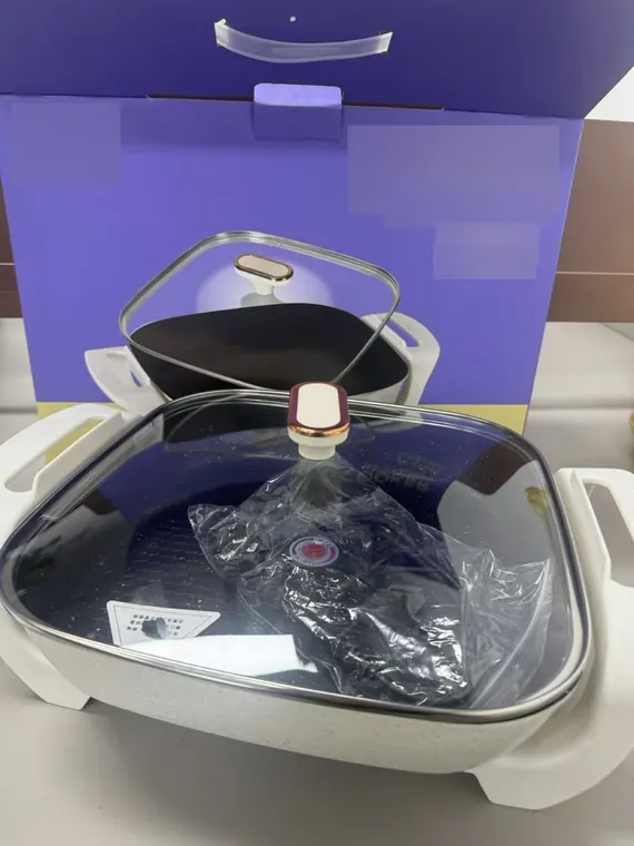 White Square Electric Hot Pot – photo 2