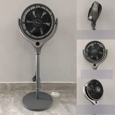 Wide-Grille Air Circulator Fan (Remote, Iron Grey) (FC14-3PR)