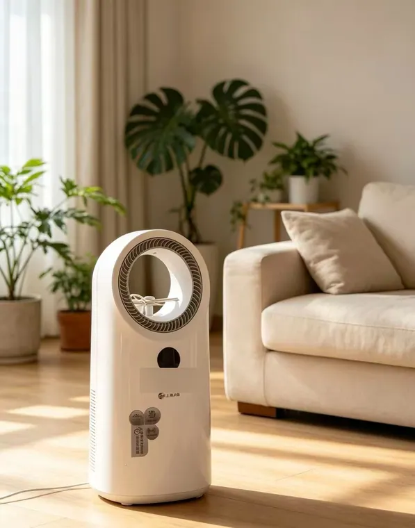 Bladeless Air Cooler Fan with Humidifier (NHF-01B) – photo 1