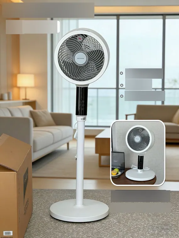 DC Inverter Air Circulator Fan with Voice Control PJ-CD410A-W – photo 1