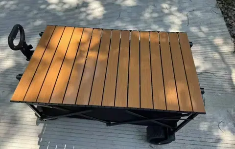 Camping Wagon with 10-inch Wide Wheels & Table Top