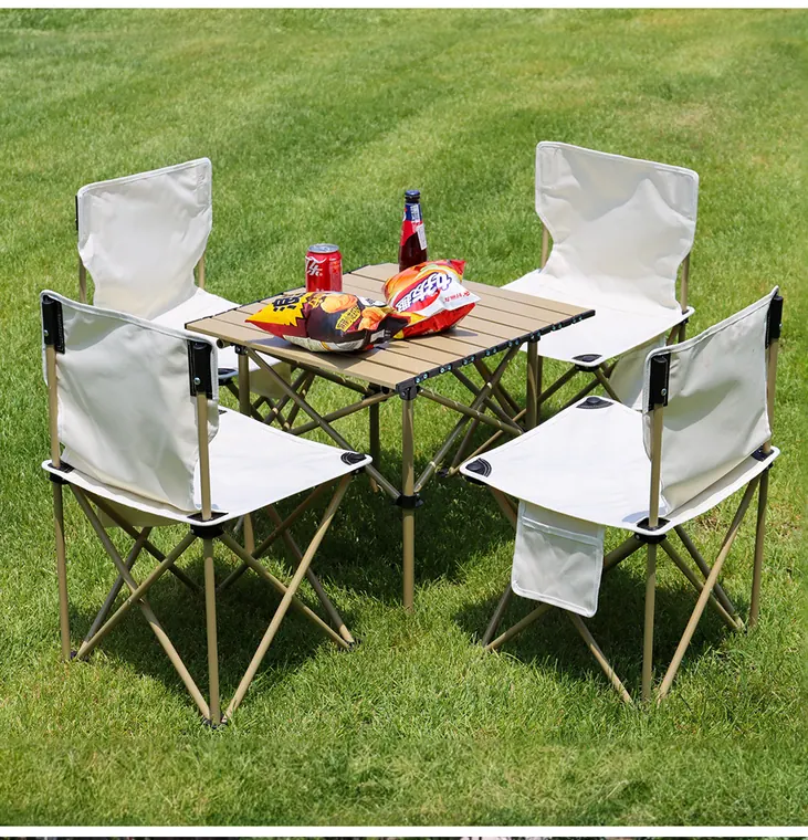 Outdoor Square Table & Chairs Set (5 pcs) – photo 1
