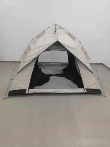 2 × 2 m Faux Double-Layer Tent (Black-Coated)