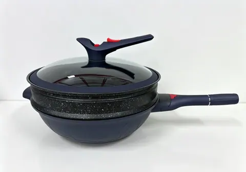 Wok with Detachable Handle CZY-036