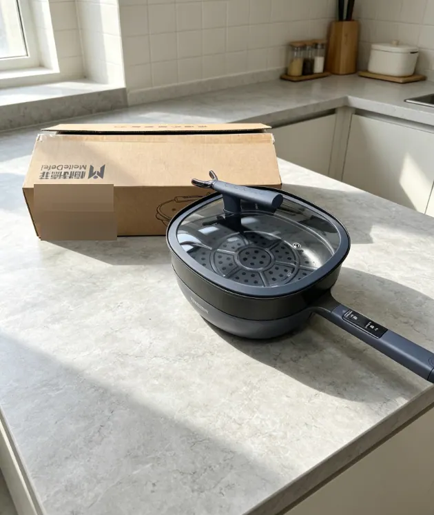 Multi-Function Wok with Temperature Display – photo 1