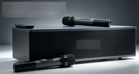 Portable Home Karaoke Speaker (Black & Blue)