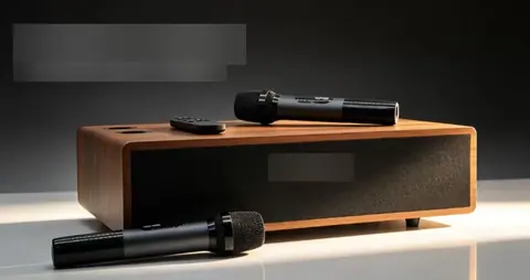 Portable Home Karaoke Speaker (Brown & Black)