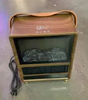 Wood-Grain Desktop Fan Heater (Mechanical)