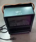 Pearl-Green Desktop Fan Heater (Mechanical)