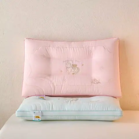 Embroidered Contour Neck Pillow