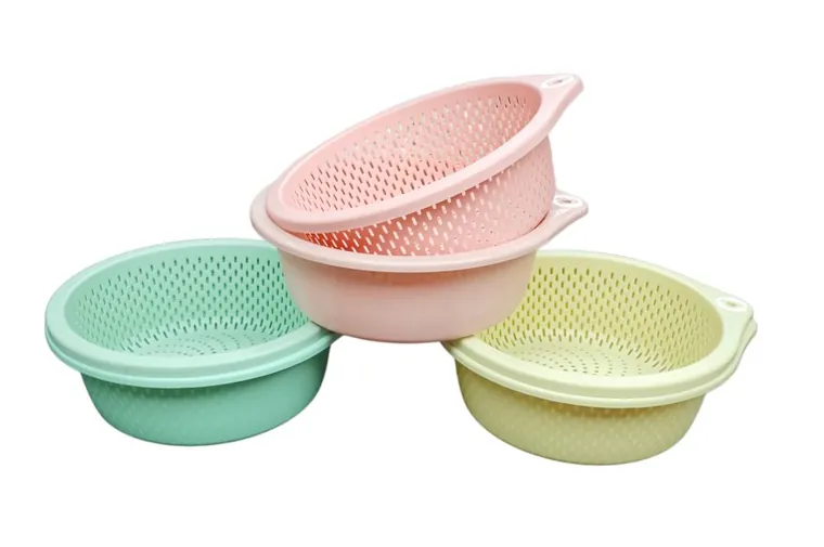 Large Double-Layer Draining Basket – photo 1