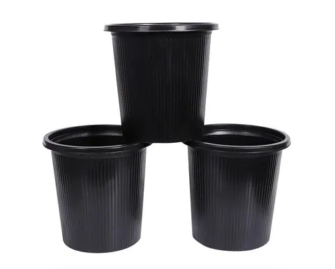 Black Waste Bin 8011