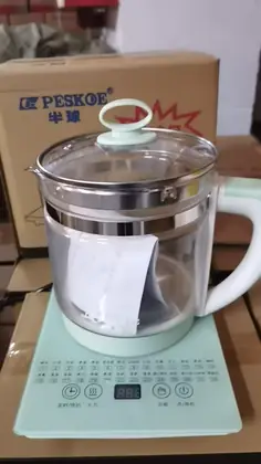 Peskoe 1.8L Glass Health Pot – Multi-Function Electric Tea & Soup Kettle